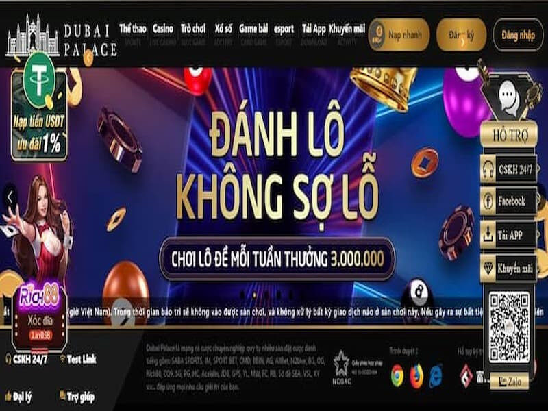 Dubai Palace - Trước đây có tên gọi là Dubai Casino