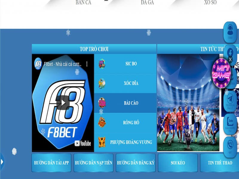 Link truy cập F8bet được update liên tục trên fanpage