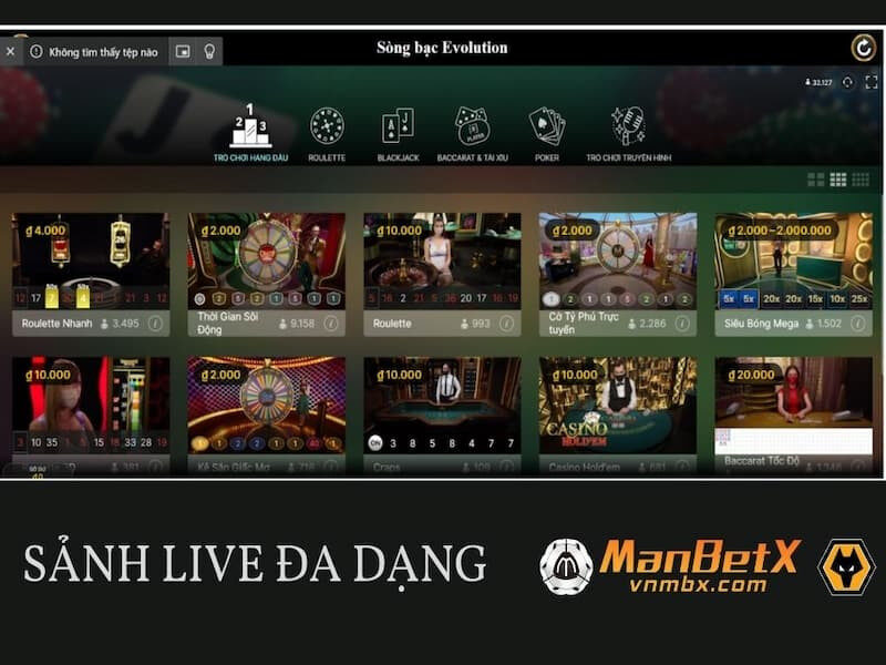 Live Casino tại ManBetX