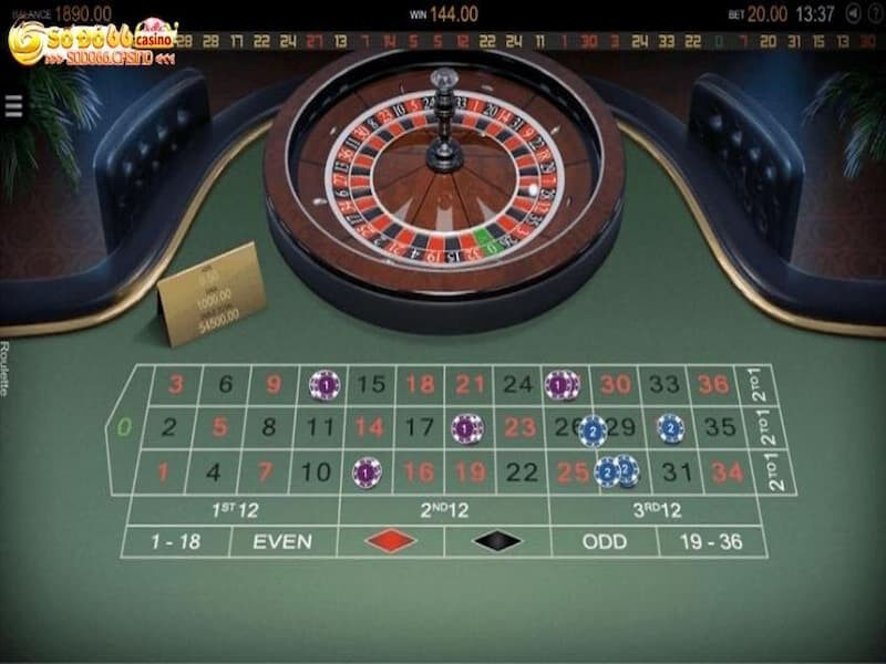 Roulette được SODO66 đưa vào sảnh Casino